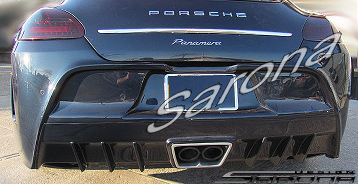 Custom Porsche Panamera  Sedan Rear Bumper (2010 - 2013) - $3450.00 (Part #PR-011-RB)